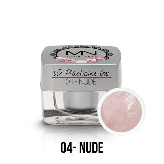 3D Muovailugeeli UV Gel - 04 - Nude - 3,5g